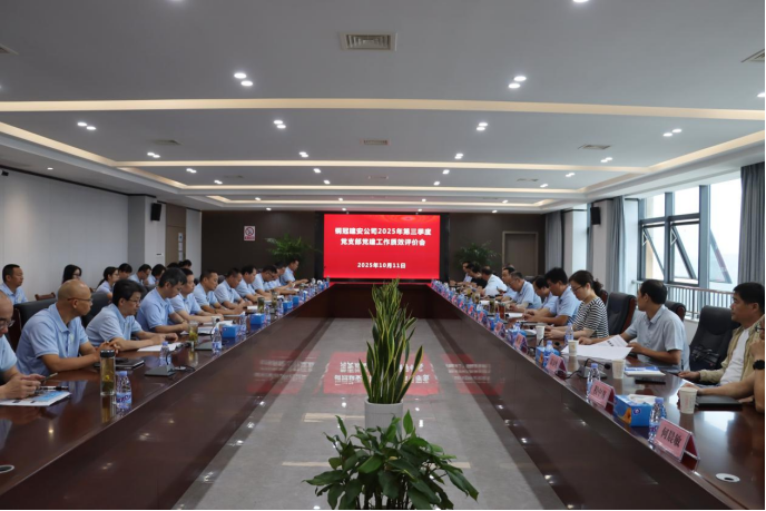 公司召開黨支部黨建工作質(zhì)效評價會議